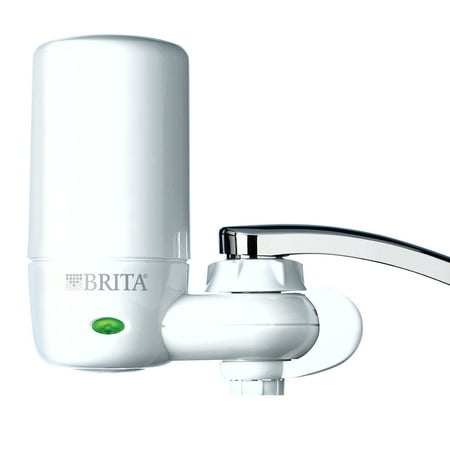 Use Filter Faucet (Brita Tap Water Filter System, Water Faucet Filtration System with Filter Change Reminder, Reduces Lead, BPA Free, Fits Standard Faucets Only - Complete,)
