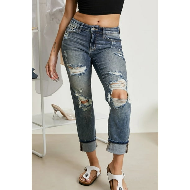 judy blue bleach splash boyfriend jeans