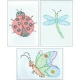 thumbnail image 3 of Jack Dempsey Kit de Broderie Estampillé Échantillons 6"X8" 3/pkg-Mignon comme un Insecte 4080 562, 3 of 3