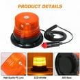 thumbnail image 3 of LITOM 50000+ Hour LED Rotating Beacon - 12-24V 12W, IP67 Waterproof, Magnetic Base, 1/2 Pack, Strobe Warning Light for Truck/Forklift/Golf Cart/UTV, 3 of 10