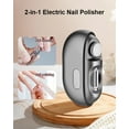 thumbnail image 2 of Vueeze EasyClip Smart Nail Clipper - Integrated Shear/Grinding System, LED Safety Lighting, Vueeze EasyClip Toenail, Two Grinding Heads Suitable for Grinding Large Areas and Crevices (Black), 2 of 7