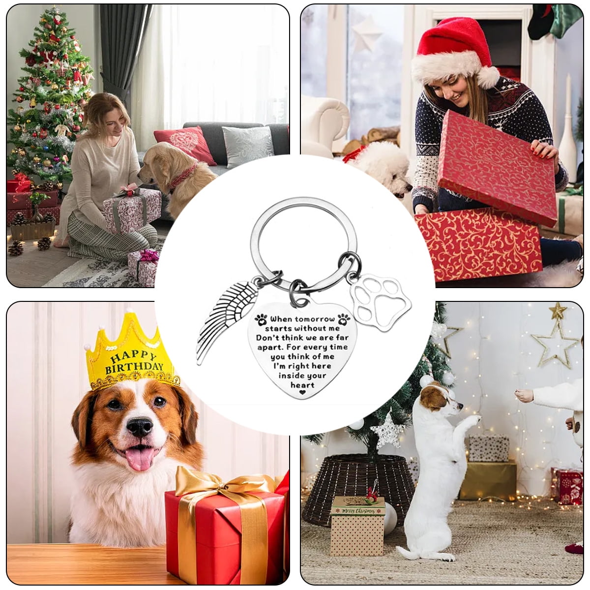 Personalized pet memorial keychain best sale