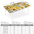 thumbnail image 2 of Rectangle Wipeable Tablecloth with Elastic, Fitted Waterproof Outdoor Tablecloth for 6 Foot Rectangle Tables, Picnic, Camping, 30"x60", Marble, 2 of 13