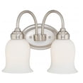 thumbnail image 1 of Vaxcel International W0024 Snowdrop 2L Vanity - Satin Nickel, 1 of 1