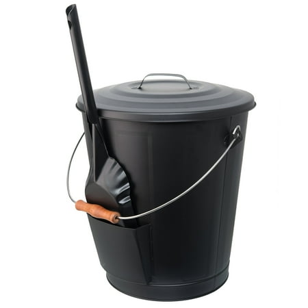 California Basics Ash Bucket with Shovel Kit for Fireplace