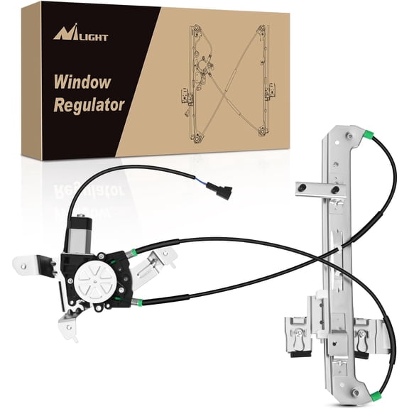 Nilight Power Window Regulator with Motor Rear Driver Side,Compatible with Cadillac Escalade/Chevy Tahoe/GMC Yukon 2002 2003 2004 2005 2006,Rear Left