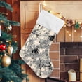 thumbnail image 5 of Coolnut 17.7 Inch Christmas Stockings, 2 PCS Beautiful Flower Pattern Presonalized Large Stocking Sock for Family Holiday Xmas Party Decorations, 5 of 7