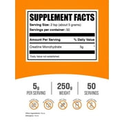 BulkSupplements Creatine Monohydrate Powder - Micronized, Pure Creatine, 250g (8.8 oz)