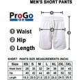 thumbnail image 5 of ProGo USA Men’s Shorts – Classic Fleece Workout Shorts - Men Shorts Casual with Elastic Waist (White, 3X-Large), 5 of 7