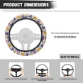 thumbnail image 5 of Uorisanigo Daisy Pattern Fluffy Steering Wheel Cover for Women Unique 15 Inch Car Steering Wheel Cover for Winter Breathable Car Steering Wheel Cover for Most Vehicle Car Decor Gift for Holiday, 5 of 8