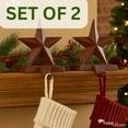 thumbnail image 4 of Park Designs Star Stocking Hanger Red Set of 2, 4 of 5
