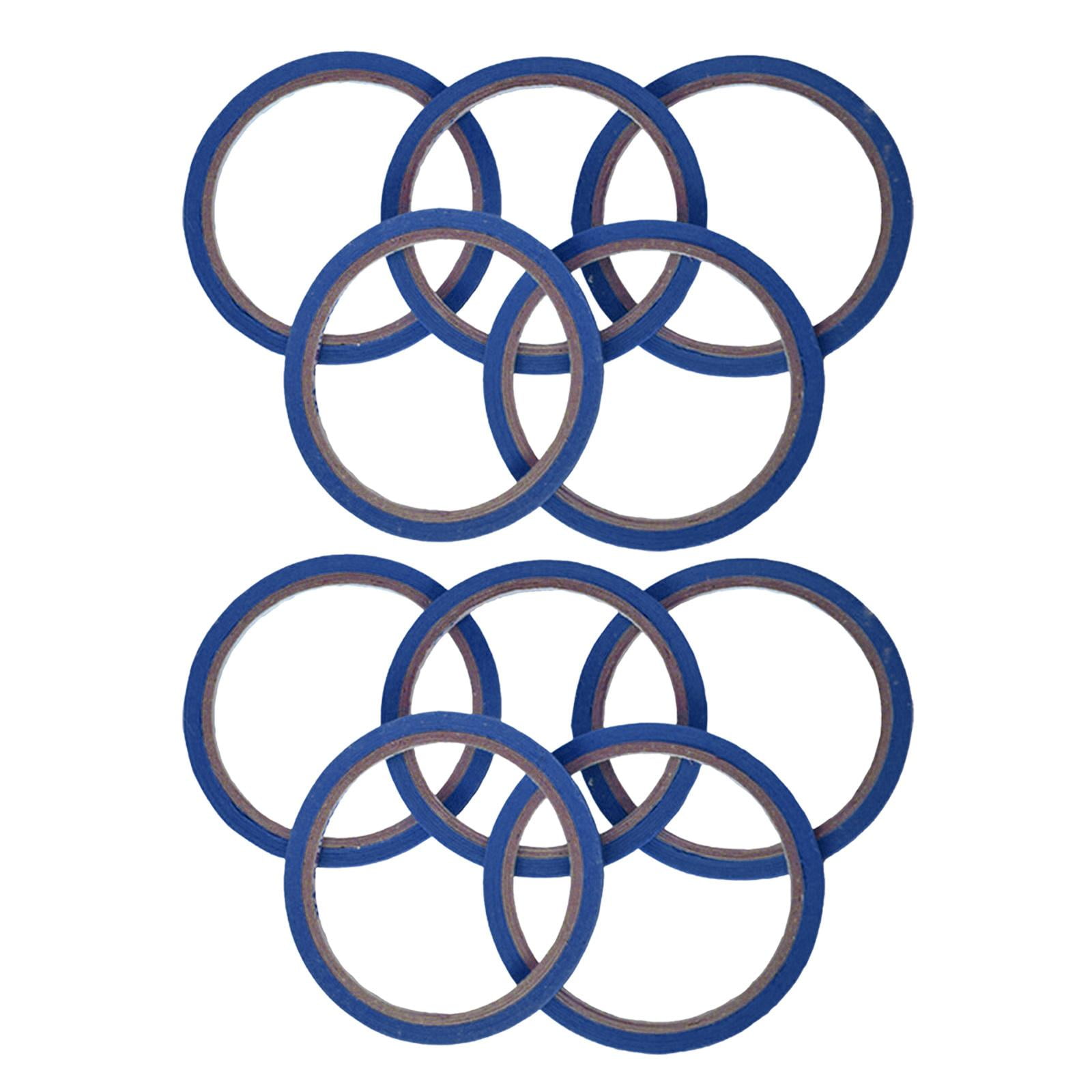 10 Rolls Colored Whiteboard Art Tape Narrow Finishing Arts Chart