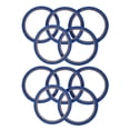 thumbnail image 1 of 10 rollos de cinta adhesiva para manualidades, rayas, colores surtidos, diseño gráfico, ideal para patrones y costura. Azul, 1 of 9