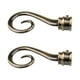 thumbnail image 1 of Extremos de cortina perfecl de hierro 2 piezas bronce, 1 of 8