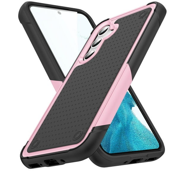 TECH CIRCLE Rugged Case For Galaxy A15, Military Grade Shockproof Protective Bumper Anti-Scratch Dual Layers Phone Case Cover for Samsung Galaxy A15 6.5" 2024,Pink