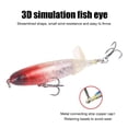 thumbnail image 3 of Señuelos de pesca de hélice 10cm Fake Topwater Artificial Hard Bait (Rojo Blanco), 3 of 4