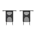 thumbnail image 3 of Riwesomey Barrera para mascotas de coche, asiento trasero de red, asiento de nailon de seguridad para bebés, malla divisoria extraíble, accesorio de Negro 2piezas Riwesomey CBP161154, 3 of 5