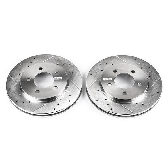 Power Stop AR8739XPR Evolution Drilled & Slotted Rotors -Front Fits 2000 Dodge Grand Caravan