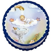 Beautiful Baby Baptism Image Edible Cake Topper 8" Frosting Sheet