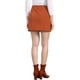 thumbnail image 3 of FALDA CHIC para Mujeres de Corduroy de Cintura Alta con Botones Decorativos, Falda Mini A Line XS Naranja, 3 of 6