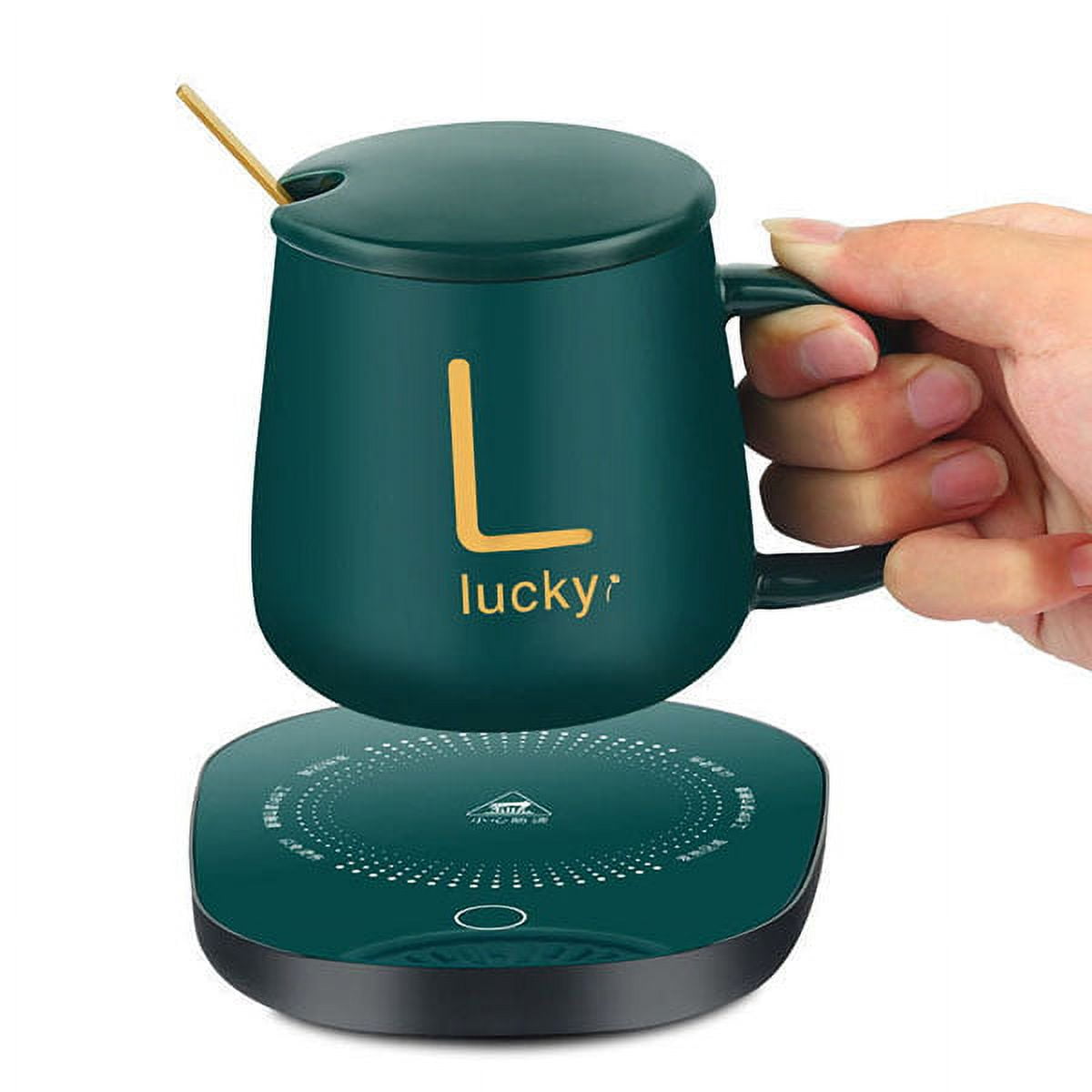 Temperature Control Smart Mug Cup Gift Suit, For Constant Temperature, Heated  Coffee Mug With Spoon And Improved Design, Green And , For Men & Women  Business/birthday/christmas Gift - Temu
