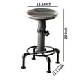 thumbnail image 5 of Fire Hydrant Shape Metal Counter Height Chair Set of 2 Antique Black - Saltoro Sherpi, 5 of 5