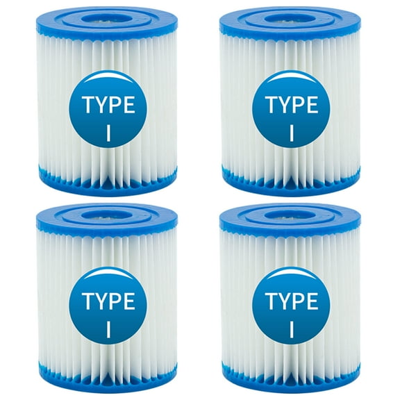MIBNCE Type I Pool Filter Cartridge,Replacement Filters Cartridge for 58093,330 Gallon Pump Filter Cartridge for Pool Cleaning (4 Pcs)