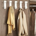 thumbnail image 4 of Crochets et Cintres pour Pièces et Salles de Bain - Porte-Serviettes Robuste et Solutions de Rangement pour Porte et Mur pour Cuisines et Dortoirs 5 Pcs, 4 of 5