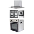 thumbnail image 1 of Combo Parrilla a Gas 5 Quemadores Acero Inox, Campana Cristal 60 cm y Horno a Gas LP para Empotrar 60 cm Acero Inox. Disa Home  PAEM5B/CAMPC60C/HGEMP24AI, 1 of 10