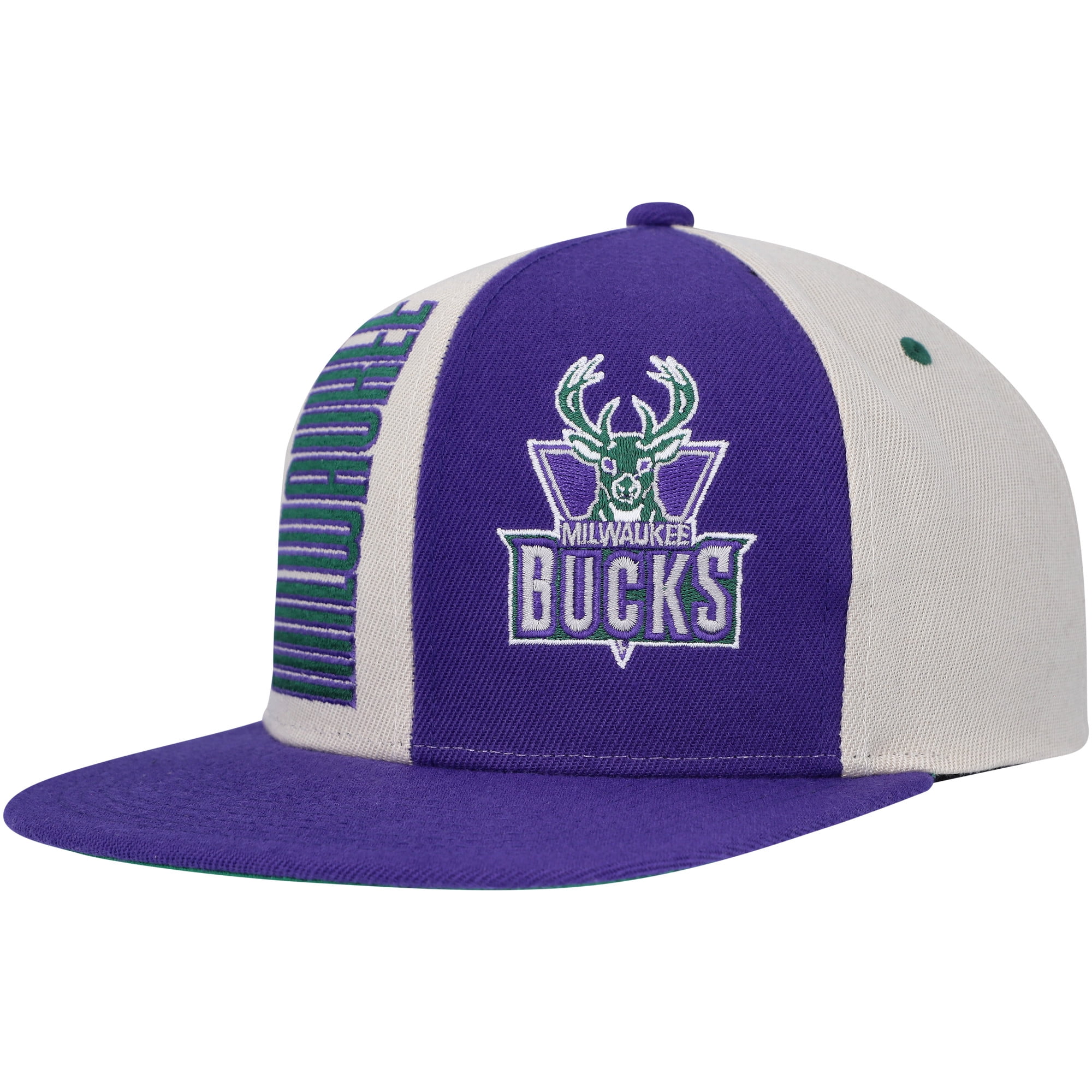 Milwaukee Snapback Hard Hat Cream Milwaukee Bucks Hardwood