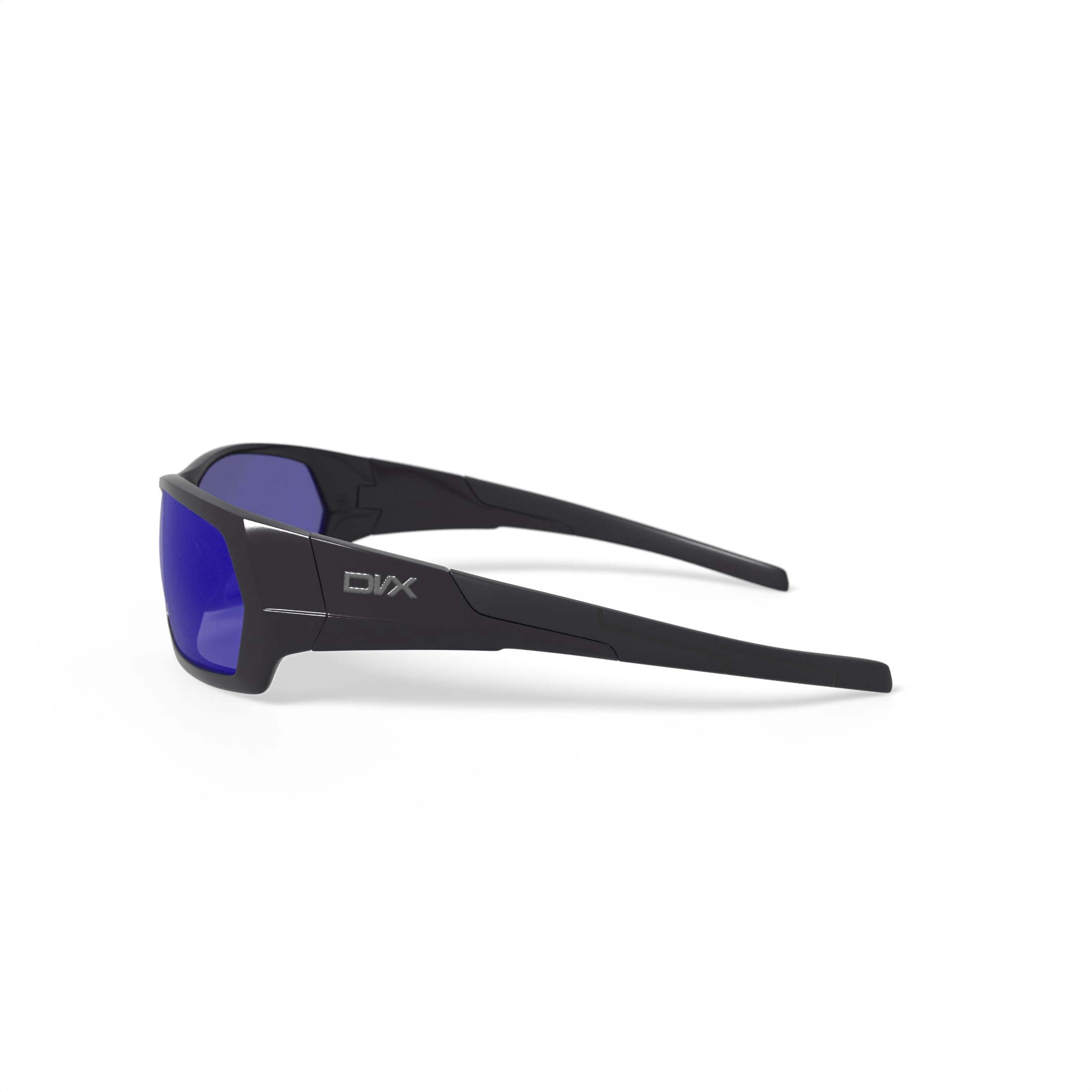DVX Next Sport Prescription Sunglasses, Blue Mirror Lenses/Gloss