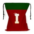 thumbnail image 2 of 12*15 Inch Christmas Santa Sack, Personalized Monogram A-Z 26 Letter Bag with Drawstring, Reusable Canvas Santa Bag for Gifts, Christmas Party Supplies Christmas Stocking I, 2 of 6