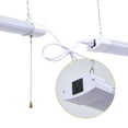 thumbnail image 2 of 4FT Pendent Lamp 48W Linkable LED Shop Light for Garage, 3000K&4000K&5000K Selectable LED Integrated Ceiling Light Fixture Hanging&Ceiling Mounting with Pull Chain, 2 of 7