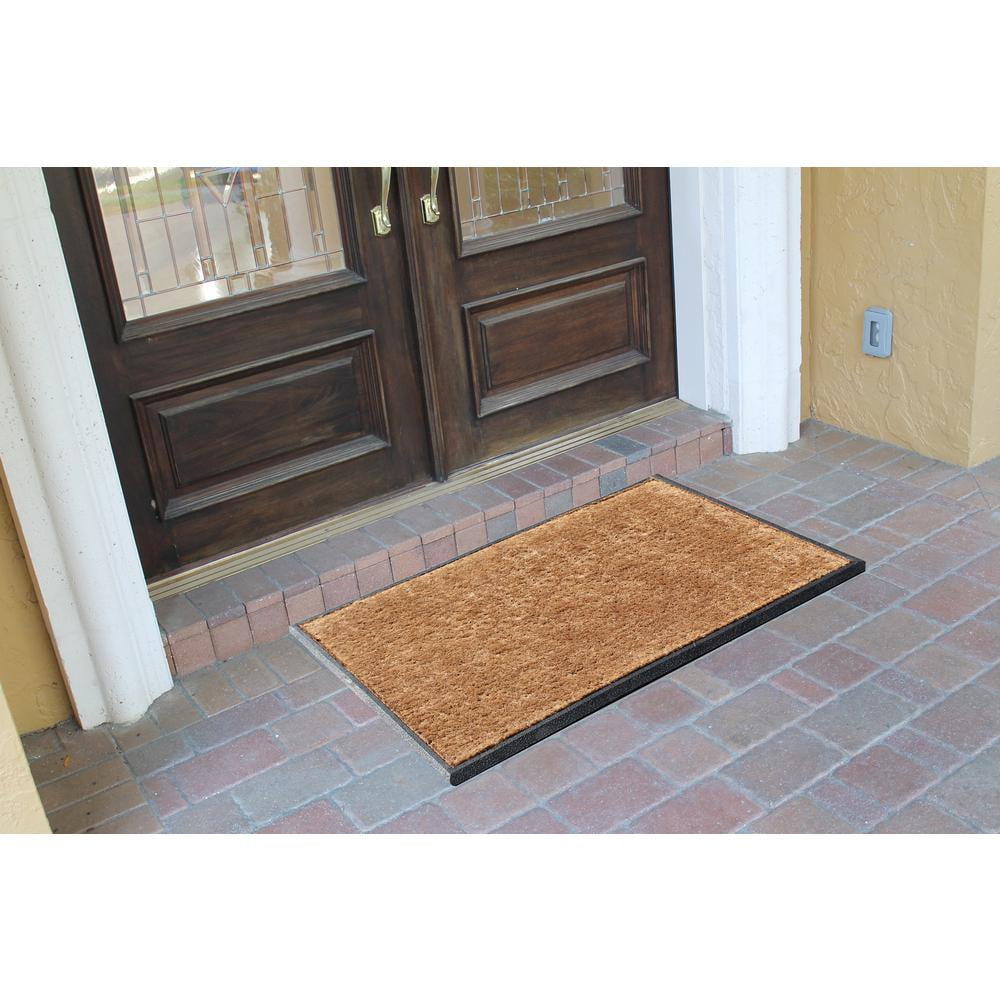 A1HC First Impression 30 in. x 48 in. Rubber and Coir Molded Double Door Mat