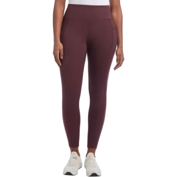 Danskin Women's Brushed Satin Stitch 7/8 Legging, Sassafras, Medium