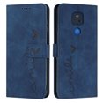 thumbnail image 6 of Allytech for Moto G Play 2021 Wallet Case,Embossed PU Leather Folio Flip Wristlet Shockproof Credit Card Slots Stand Case for Motorola Moto G Play 2021 6.5 inch, Blue, 6 of 6