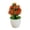 White, variant on Leodye 1PCS Small Artificial Plastic Potted Plant with Pot Simple Desktop Greenery Ornament for Kitchen Bar office Indoor Home Decor -2.7x2.6x2.6in