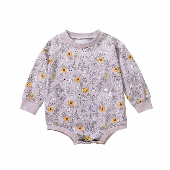 Toddler Baby Girl Rompers Spring Baby Girls Boys Cute Romper Long Sleeve Button Sweatshirt Jumpsuits Summer Jumpsuit For Girls Boys
