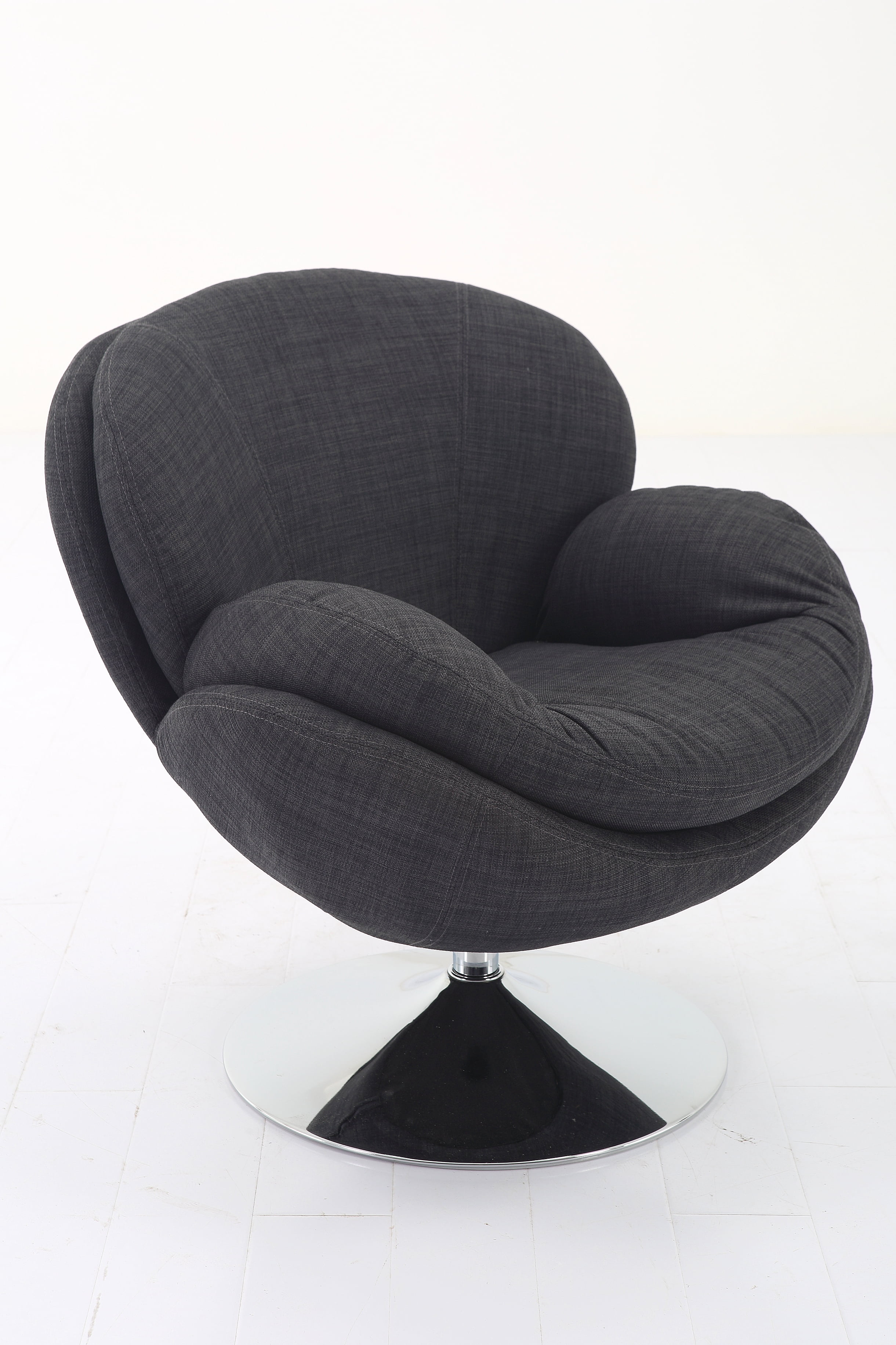 egg accent chair on Relax R Strand Leisure Accent Chair In Anthracite Fabric Walmart Com Walmart Com