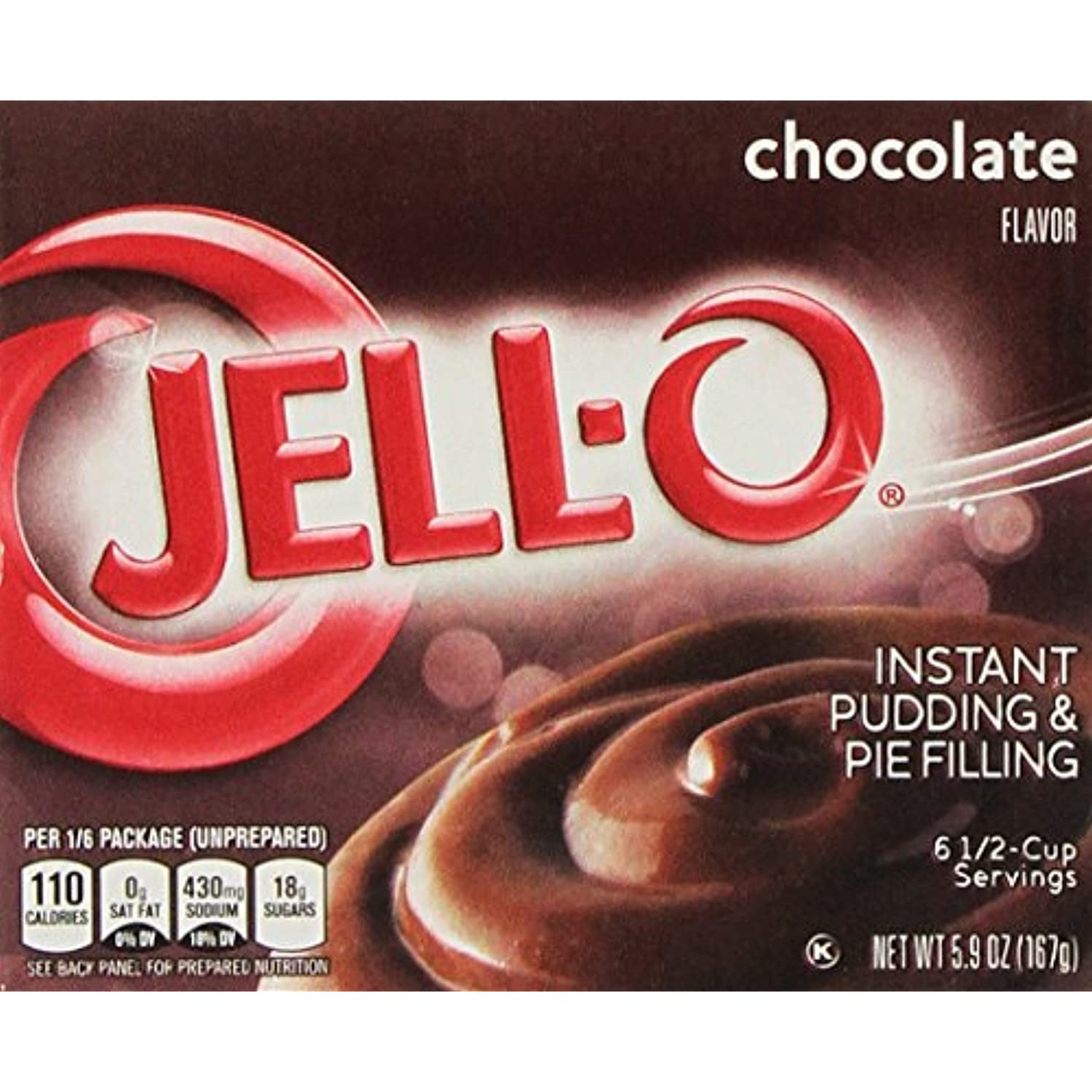 JellO Instant Pudding & Pie Filling Chocolate, 5.9 Oz