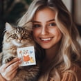 thumbnail image 6 of Happy Funny Old Lady Clear Stamps Female Friendship Cat Balloon Transparent Handicraft Stamps for DIY Scrapbooking Photo Album Decorative 6.3x4.3inch Mixed Color, 6 of 9
