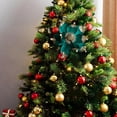 thumbnail image 4 of Multi Color Flower Pattern Christmas Flower Multi Layer Fabric with Sequins Christmas Tree Decorations, 4 of 6