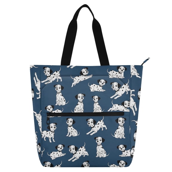 ALAZA Cartoon Dalmatian Dog School Book Bag Kids Tote Bags Handbag