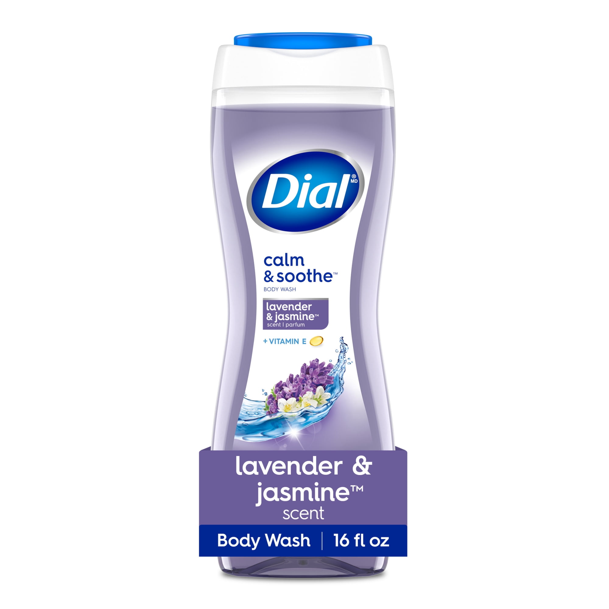 Dial Calm & Soothe Body Wash, Lavender & Jasmine, Gentle on All Skin Types, 16 fl oz
