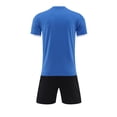 thumbnail image 3 of EnJoCho Boys Soccer Clothes Short Sleeve Loose Gradient Tshirt + Shorts Kids Girls Training Athleti𝖼 𝖳racksuit Outfits for 5-13 Years, 3 of 5