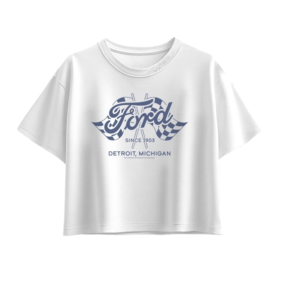 Ford - Ford Detroit - Youth Girls Boxy T-Shirt