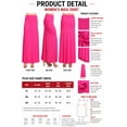 thumbnail image 5 of Women's Plus Size High Waist A-Line Maxi Skirt, 5 of 7