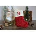 thumbnail image 1 of TETOU Christmas Stocking with Red Letter for Xmas Gift Bags Pendant Christmas Tree Decor(B), 1 of 6
