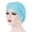 Lake Blue, variant on Women Solid Long Braid Hats Turban Slouchy Baggy Hair Head Plaited Wrap Cap