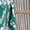 3316 green length 123cm (rayon), variant on AURA Plus Size Retro Geometric Maxi Dress V Neck Short Sleeve Elastic Waist Pleated Long Dress with Side Slit for Spring